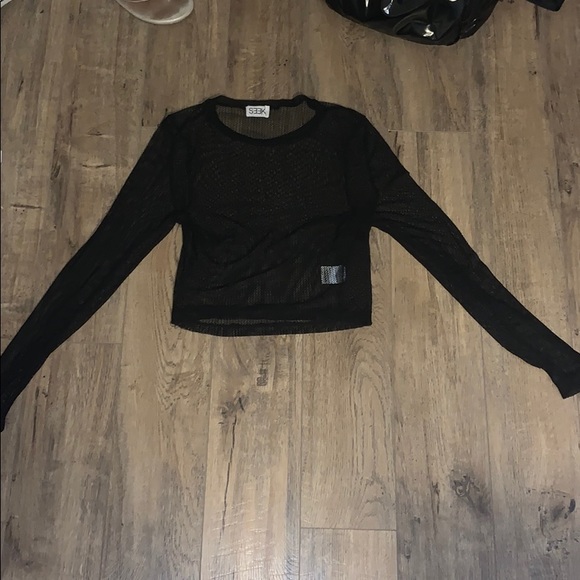 Mesh Cropped Long Sleeve - Picture 2 of 2